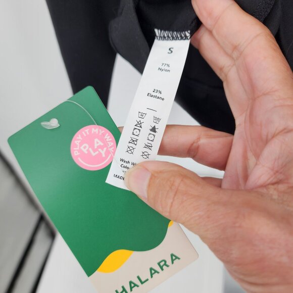 HALARA Crossover Hem Long Sleeve Yoga Top Black Small NWT - Picture 7 of 7